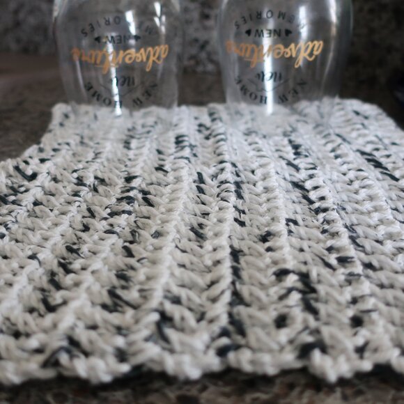 Multicolored Crochet Dish Drying Mats 100% Cotton Kitchen - Picture 5 of 13